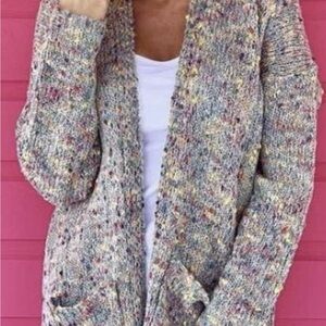 NWT! L Love Graffiti Knit Women's Cardigan